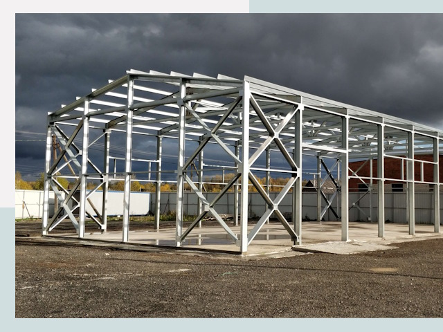 Двускатные ангары в Воронеж от 644 руб. за квадрат