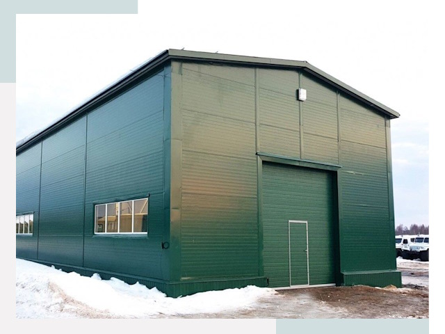 Двускатные ангары в Воронеже