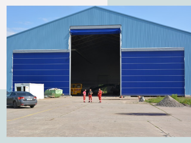 Ангарные ворота в Воронеж от СтальСтрой-Врн по цене 644 руб.