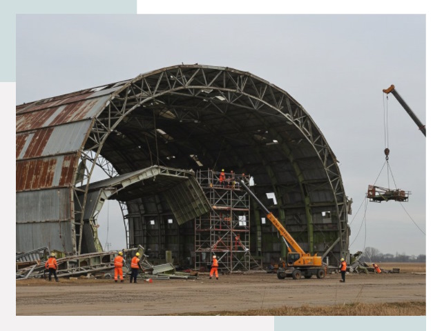 Демонтаж ангаров в Воронеже